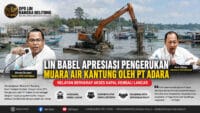 LIN Babel Apresiasi Pengerukan Muara Air Kantung oleh PT Adara, Nelayan Harapkan Akses Pelayaran Kembali Normal