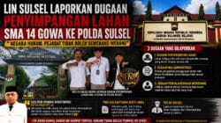 LIN SULSEL RESMI LAPORKAN DUGAAN PENYIMPANGAN LAHAN SMA 14 GOWA KE POLDA SULSEL: “SIAPA YANG BERMAIN DI BALIK PENGUASAAN TANAH INI?”