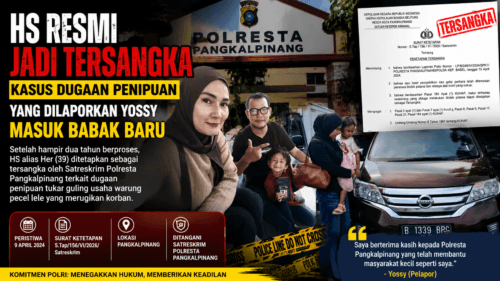 HS Resmi Jadi Tersangka, Kasus Dugaan Penipuan yang Dilaporkan Yossy Masuk Babak Baru