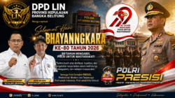 Sambut HUT Bhayangkara ke-80, DPD LIN Babel Apresiasi Polri dan Ucapkan Selamat: “Semakin Presisi, Semakin Dicintai Rakyat”