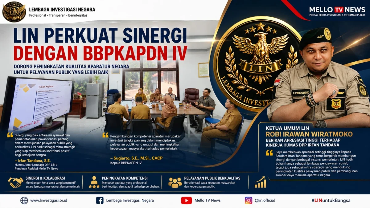 Ketua Umum LIN Apresiasi Kinerja Humas DPP Irfan Tandana, Perkuat Sinergi dengan BBPKAPDN IV