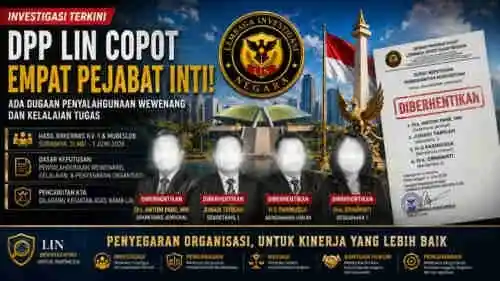 DPP LIN Copot Empat Pejabat Inti Pusat, Ada Dugaan Penyalahgunaan Wewenang dan Kelalaian Tugas