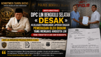 DPC LIN Bengkulu Selatan Desak Kejelasan Penanganan Laporan Dugaan Pemerasan oleh Oknum yang Mengaku Anggota LIN
