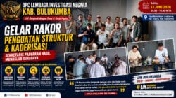 DPC LIN Bulukumba Gelar Rakor Penguatan Struktur dan Kaderisasi, Sekretaris Paparkan Hasil Munaslub Surabaya