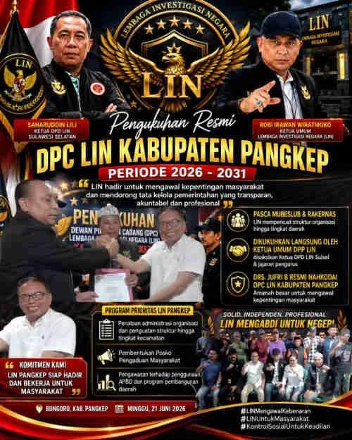 Pasca Mubeslub dan Rakernas, LIN Perkuat Struktur Organisasi di Sulawesi Selatan