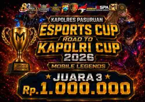 Kapolres Pasuruan Esports Cup 2026 Digelar, Buka Kesempatan Anak Muda Berprestasi