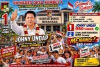 Johny Undap Menang Pilkades Kembes Satu, Raih 980 Suara dan Ungguli Stein Jenni Kindangen