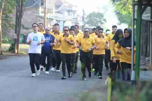 Polres Pasuruan Gelar Olahraga Bersama Meriahkan Hari Bhayangkara ke-80