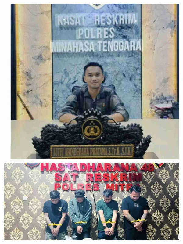Kasat Reskrim Turun Langsung, Polres Mitra Amankan Empat Orang Terkait Senjata Angin