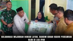Kolaborasi Wujudkan Hunian Layak, Dandim Kukar Hadiri Peresmian RLHB di Loa Ipuh