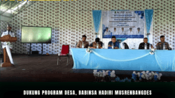 Dukung Program Desa, Babinsa Hadiri Musrenbangdes