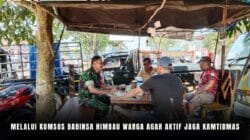 Melalui Komsos Babinsa Himbau Warga Agar Aktif Jaga Kamtibmas