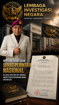 DPP LIN Terbitkan Surat Perintah Nasional, Seluruh DPD dan DPC Diminta Awasi Penyalahgunaan Nama Organisasi
