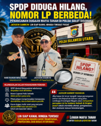 SPDP Diduga Hilang, Nomor Laporan Polisi Berbeda! Penanganan Dugaan Mafia Tanah di Polda Sulut Disorot, Jackson Sambow: LIN Siap Kawal Hingga Tingkat Pusat