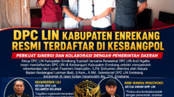 DPC Lembaga Investigasi Negara (LIN) Kabupaten Enrekang Resmi Terdaftar di Kesbangpol, Perkuat Sinergi dengan Pemerintah Daerah