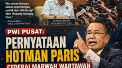 PWI Pusat: Pernyataan Hotman Paris Dinilai Cederai Marwah Wartawan dan Kebebasan Pers