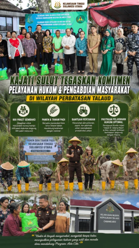 Kajati Sulut Tegaskan Komitmen Pelayanan Hukum dan Pengabdian Masyarakat di Wilayah Perbatasan Talaud