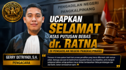 Gerry Detriyadi, S.H. Ucapkan Selamat atas Putusan Bebas dr. Ratna, Tekankan Pentingnya Menghormati Putusan Pengadilan