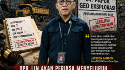 Ketua DPD LIN Papua Barat Daya Jackson Sambow Soroti Dugaan Legalitas CV Papua Geo Eksplorasi, Investigasi Menyeluruh Segera Dilakukan
