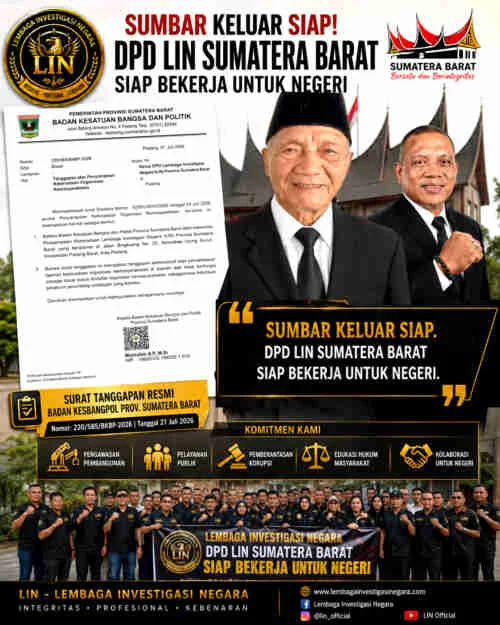 Sumbar Keluar SIAP, DPD LIN Sumatera Barat Siap Bekerja untuk Negeri