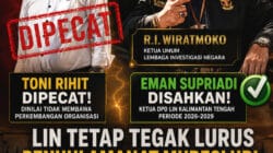 MUBESLUB LIN SURABAYA PUTUSKAN PECAT TONI RIHIT, EMAN SUPRIADI RESMI NAHKODAI DPD LIN KALTENG