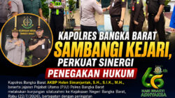 Kapolres Bangka Barat Sambangi Kejari, Perkuat Sinergi Penegakan Hukum di Hari Bhakti Adhyaksa ke-66