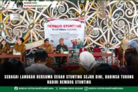 Sebagai Langkah Bersama Cegah Stunting Sejak Dini, Babinsa Tukung Hadiri Rembug Stunting