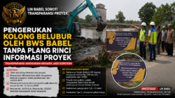 Pengerukan Kolong Belubur BWS Babel Disorot, Proyek Swakelola Rp200 Juta Tanpa Plang Rinci