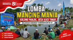 Semarak Lomba Mancing Mania di Kolong Panjol, Kace Timur, Warnai HUT RI ke-81