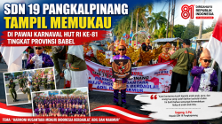 SDN 19 Pangkalpinang Tampil Memukau di Pawai Karnaval HUT RI ke-81 Tingkat Provinsi Babel