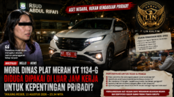 Mobil Dinas Plat Merah KT 1134-G Disorot: Dipakai di Luar Jam Kerja untuk Keperluan Pribadi?