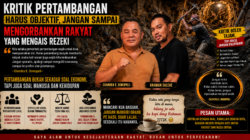 Chandra E. Domopoli: Kritik Pertambangan Manual memakai palu (Martel) Harus Objektif, Jangan Sampai Mengorbankan Rakyat yang Mengais Rezeki.