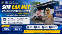 Satlantas Polres Sampang Gelar Layanan SIM Cak Mat di Kecamatan Omben, Warga Bisa Perpanjang SIM A dan C