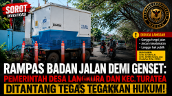 Genset Diduga “Rampas” Badan Jalan, Pemdes Langkura dan Kecamatan Turatea Didesak Bertindak Tegas