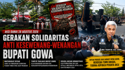 Gerakan Solidaritas Anti Kesewenang-Wenangan Bupati Gowa Gelar Aksi Damai, Soroti Pembebasan Sementara Sekda dan 5 Pejabat Pratama