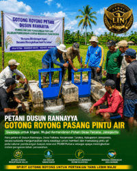 Inisiatif Mandiri, Petani Dusun Rannayya Swadaya Bangun Pintu Air demi Kelancaran Irigasi Sawah