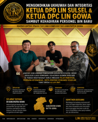 Mengokohkan Ukhuwah dan Integritas, Ketua DPD LIN Sulsel dan Ketua DPC LIN Gowa Sambut Kehadiran Personel BIN Baru