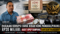 Dugaan Korupsi Dana Hibah KONI Pangkalpinang Rp20 Miliar: Audit BPKP Rampung, Siapa yang Bakal Dimintai Pertanggungjawaban?