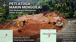 PETI Atoga Makin Menggila, Dua Ekskavator Beroperasi Dekat Sungai — Kapolres Boltim Ditantang Bertindak!