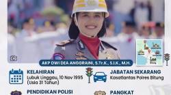 ​Momen Khidmat HUT ke-81 RI di Bitung: Sosok AKP Dwi Dea Anggraini, Polwan Pemimpin Komando Upacara.