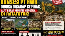Konsesi PT HWR Diduga Digarap Sepihak, Alat Berat Kembali Menggila di Ratatotok—Aparat Diminta Bertindak!