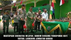 Mantapkan Sinergitas Wilayah, Dandim Bersama Forkopimda Ikuti Virtual Launching Jembatan Garuda
