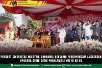 Perkuat Sinergitas Wilayah, Danramil Bersama Forkopimcam Sukseskan Upacara Detik-Detik Proklamasi HUT RI Ke-81