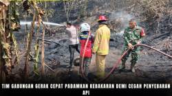 Tim Gabungan Gerak Cepat Padamkan Kebakaran Demi Cegah Penyebaran Api