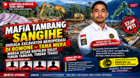 SANGIHE DARURAT PETI? EXCAVATOR DIDUGA BEROPERASI DI BOWONE–TANA MERA, HUMAS DPP LIN DESAK KAPOLDA SULUT TURUN TANGAN