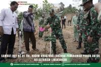 Sambut HUT ke-81 TNI, Kodim 0906/Kkr Lakukan Penanaman Pohon untuk Kelestarian Lingkungan