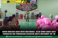 Kodim 0906/Kkr Hadir Untuk Masyarakat, Gelar Donor Darah Serta Pengobatan Dan Pemeriksaan Kesehatan Gratis Menyambut HUT TNI