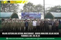 Wujud Kepedulian Kepada Masyarakat, Kodim 0906/Kkr Gelar Bazar Peringati HUT TNI Ke-81