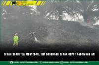 Cegah Karhutla Menyebar Tim Gabungan Gerak Cepat Padamkan Api