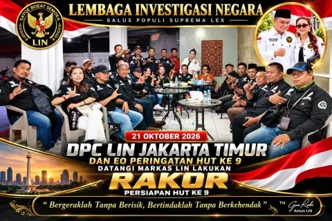 Persiapan HUT ke-9, Jajaran Pimpinan LIN Gelar Rapat Koordinasi di Markas Kramat